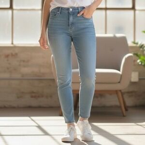 PrAna Women's Soma Blue Denim Jeans Sz 6/28 Classic Slim Organic Cotton NWT $139